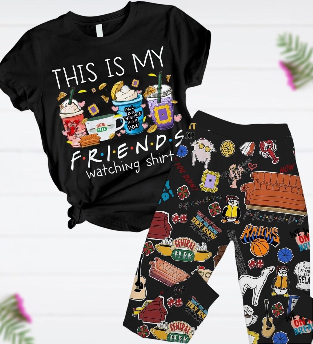 Friends Pajamas Set, Tv Series T-shirt and Pants, This is My Friends ...