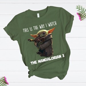 Disney Star Wars This Is The Way I Watch The Mandalorian T-Shirt And Pants, Mandalorian Shirt, Baby Yoda Shirt, Grogu Star Wars Shirts