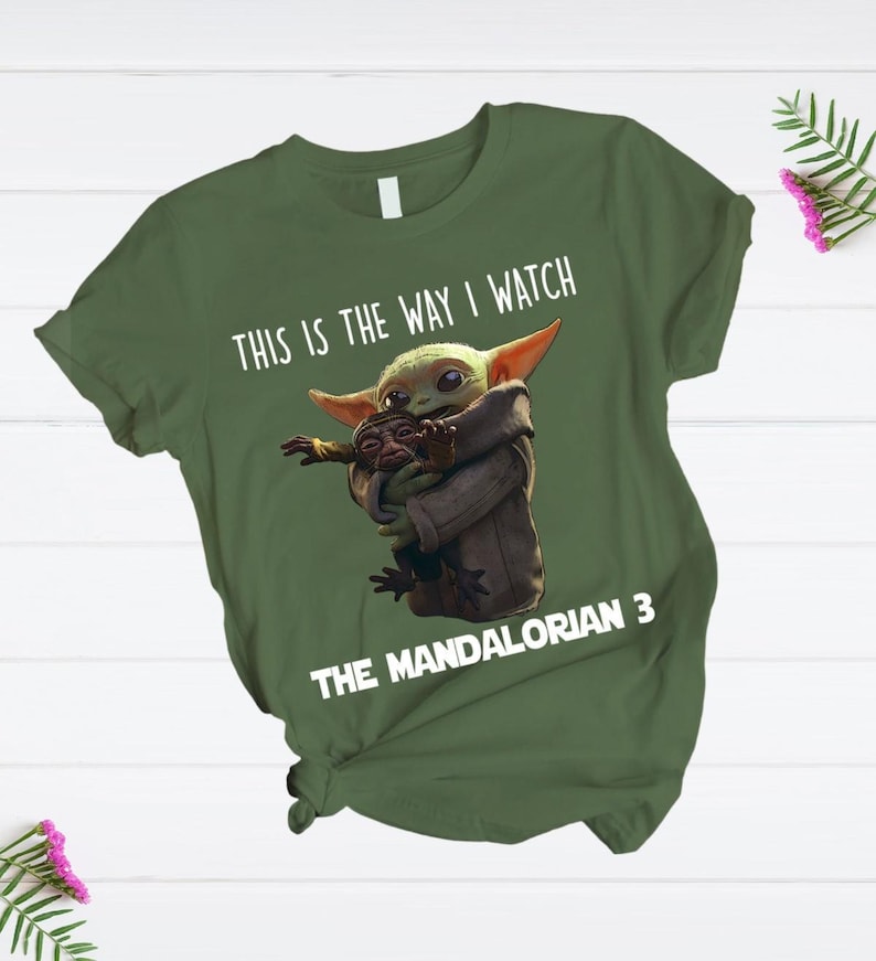 Disney Star Wars This Is The Way I Watch The Mandalorian T-Shirt And Pants, Mandalorian Shirt, Baby Yoda Shirt, Grogu Star Wars Shirts