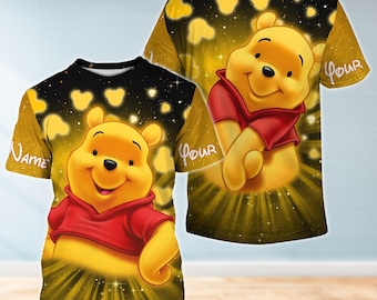 Sudadera con capucha personalizada de Winnie the Pooh, camiseta de Disney Mouse, sudadera con capucha de Winnie the Pooh, sudadera con capucha de dibujos animados de la película, Disney World, Magic Kingdom
