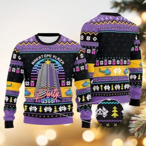 Nakatomi Corporation Felpa Con Cappuccio Per Festa Di Natale - Foto 9