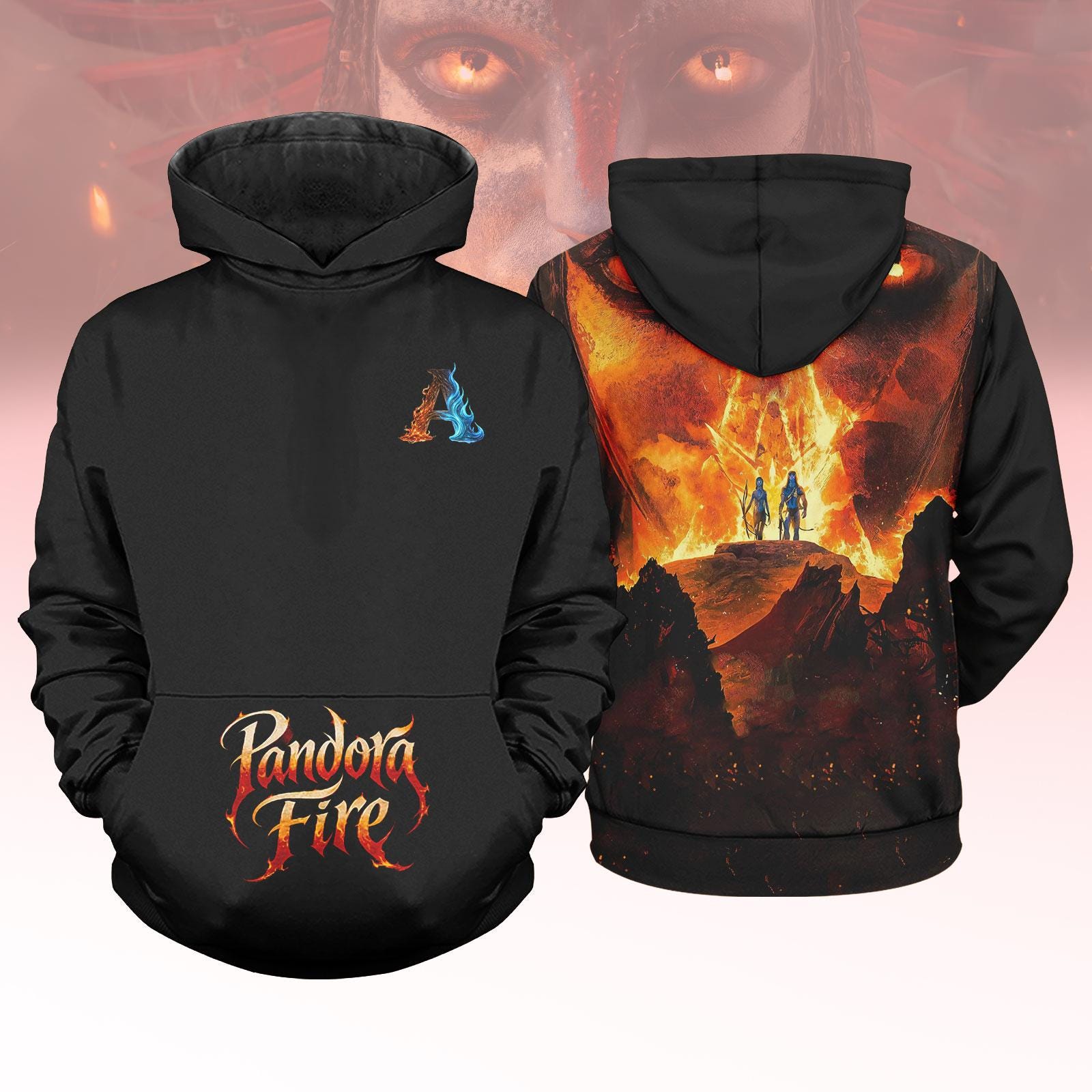 Discover Disney Avatar Fire and Ash Hoodie, Pandora Fire Sweatshirt, Avatar 3 Hoodie, Avatar Hoodie, Movie Lovers, For Avatar Fan