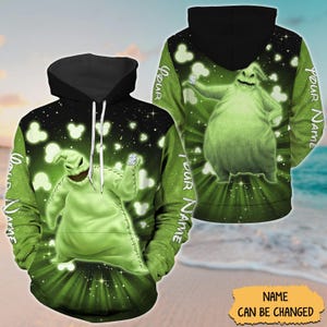 Custom Oogie Boogie Hearts Hoodie, Disney Mouse T-shirt, Nightmare Before Christmas Sweatshirt, Movie Cartoon Zip Hoodie, Disney World