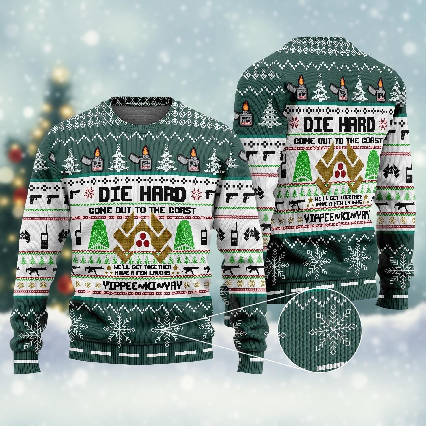 Discover Nakatomi Plaza Christmas Ugly Sweater, Die Hard Christmas Sweater, Christmas Movie Xmas Sweater, Holiday Sweater For Men Women Kids