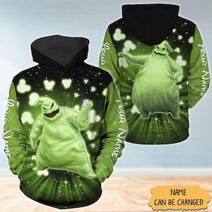 Custom Oogie Boogie Hearts Hoodie, Disney Mouse T-shirt, Nightmare Before Christmas Sweatshirt, Movie Cartoon Zip Hoodie, Disney World