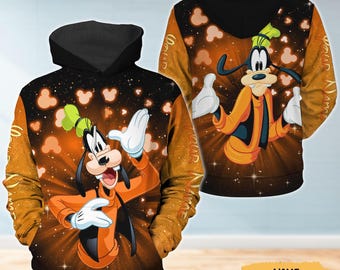Custom Goofy Dog Hearts-hoodie, shirt Disney Mouse, Goofy-sweater, filmcartoon ziphoody, Disney World-T-shirt, Magic Kingdom-cadeaus