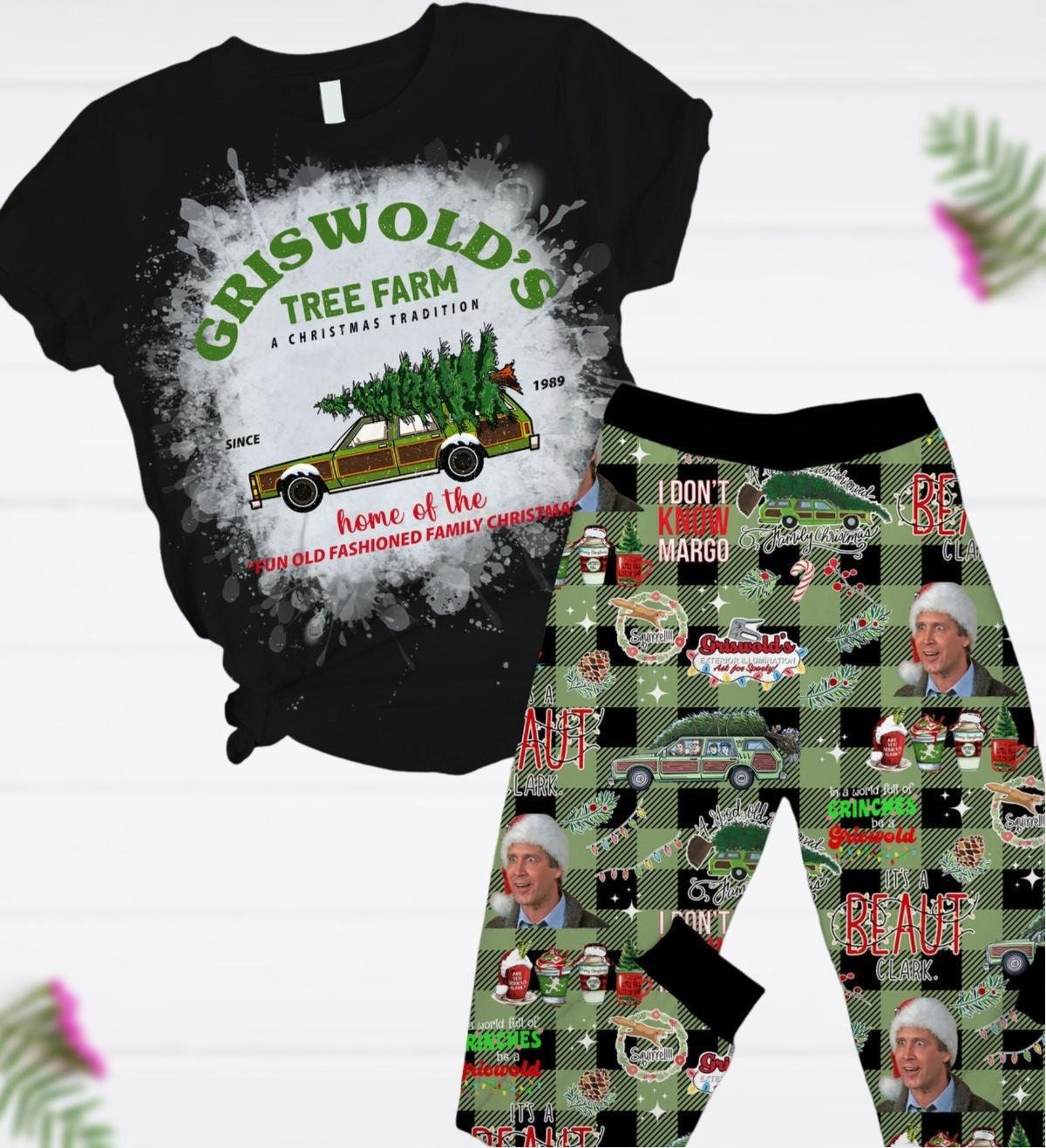 Griswold Pajamas Set Etsy UK