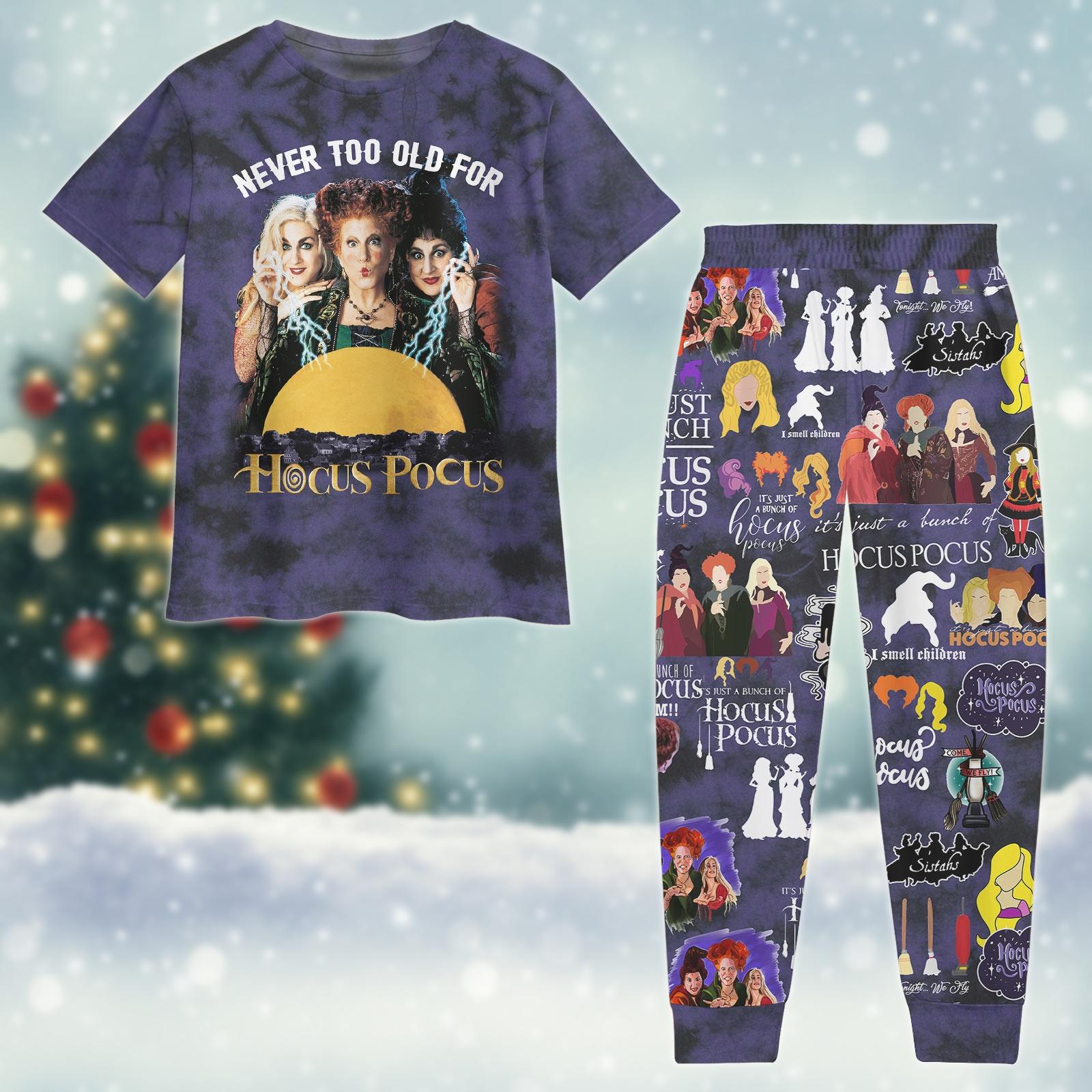 Discover Hocus Pocus Pajamas Set, Sanderson Sisters Womens Pajamas, Witches Holiday Pajamas, Hocus Pocus T-Shirt And Pants, Movie Set Of Pajamas