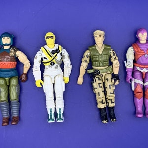 Lot of 4 Vintage GI Joe Action Figures 3-3/4 "