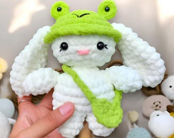 Crochet Bunny Pattern, Cute Amigurumi Rabbit Design PDF, Ideal for Beginners, Amigurumi tutorial PDF, Birthday Celebrations & Toy Lover Gift
