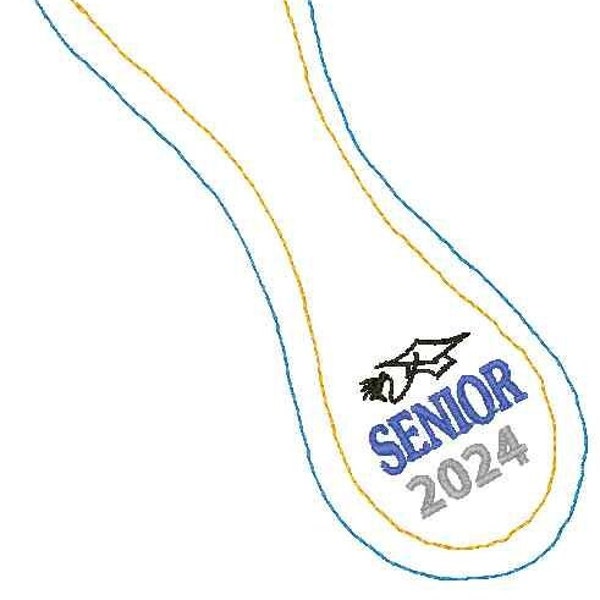 Senior 2024 Baseball Digital Embroidery Design  Instant download with instructions