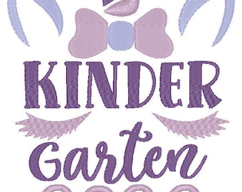 Unicorn Kindergarten 2022 Embroidery Design