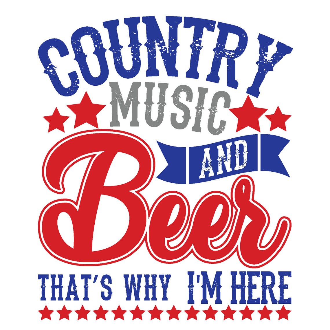 Country Music and Beer Fun Country Music Beer Flag Etsy
