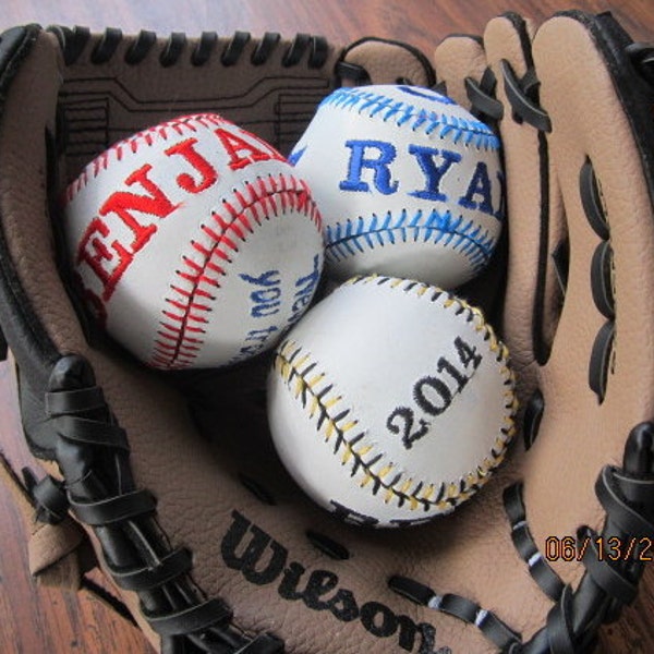 Custom Embroider a Baseball or Softball Instructions