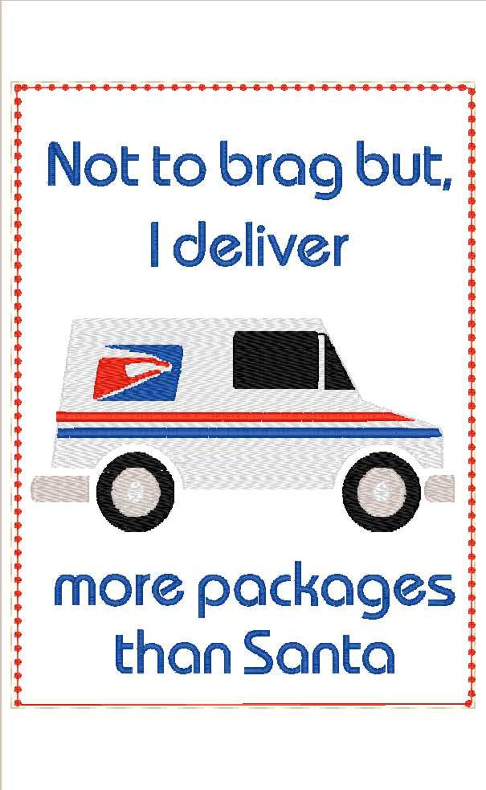 Mail Carrier Gift card holder I deliver more packages than Etsy