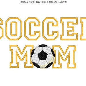 Soccer Mom Digital Embroidery Design Instant download available image 4