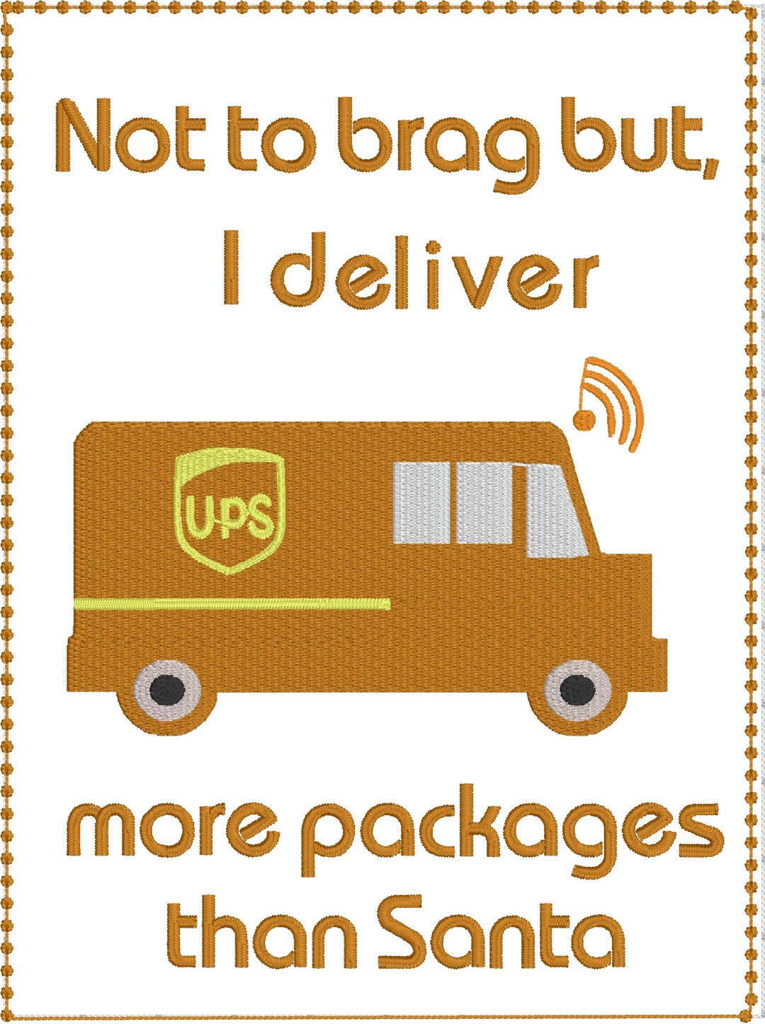UPS Gift Card Holder I Deliver More Packages Than Santa UPS Driver Gift