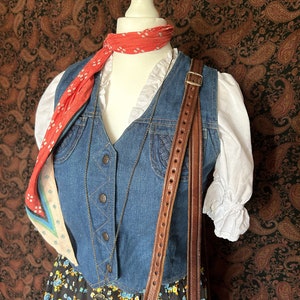 1970s Junior Bazaar denim waistcoat