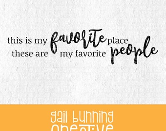 Favorite Place SVG Cut File - SVG - dxf - EPS - png