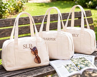 Bachelorette Canvas Totes, Bridesmaid Gift, Custom Embroidered handbag, Bridal Party Gifts