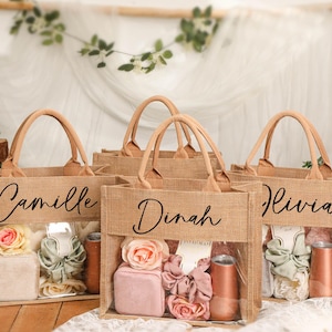 Personalized Tote Gift Bag,bridesmaid Bags,beach Bag Gift,bridesmaid ...