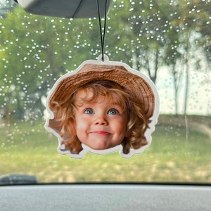 32 Scent Air Freshener,Custom Photo Car Freshie,Gift for father,Photo Freshener, Personalize Car Accessory,Father's day gift,Custom photo