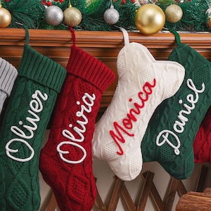 2025 Christmas Stockings Set,Christmas Family Stockings with Name,Paw Christmas Stocking Set, Holiday Stockings Gift,Holiday Gift,Xmas gift