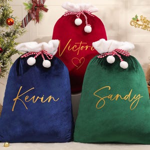 2025 Christmas Gift Bag,Large Santa Sack, Christmas Stocking Sack,Santa Bag with Name,Christmas bag,Holiday gift bag,Santa Bag,Gift for Kids