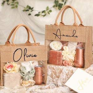 Sac-cadeau personnalisé,Sacs de demoiselle d&#39;honneur,Cadeau sac de plage,Cadeaux de demoiselle d&#39;honneur,Coffret cadeau bachelorette,Sac en jute,Cadeau de mariage,Sac de remerciement