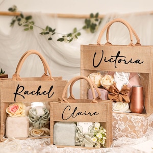 Personalized Tote Gift Bag,bridesmaid Bags,beach Bag Gift,bridesmaid ...