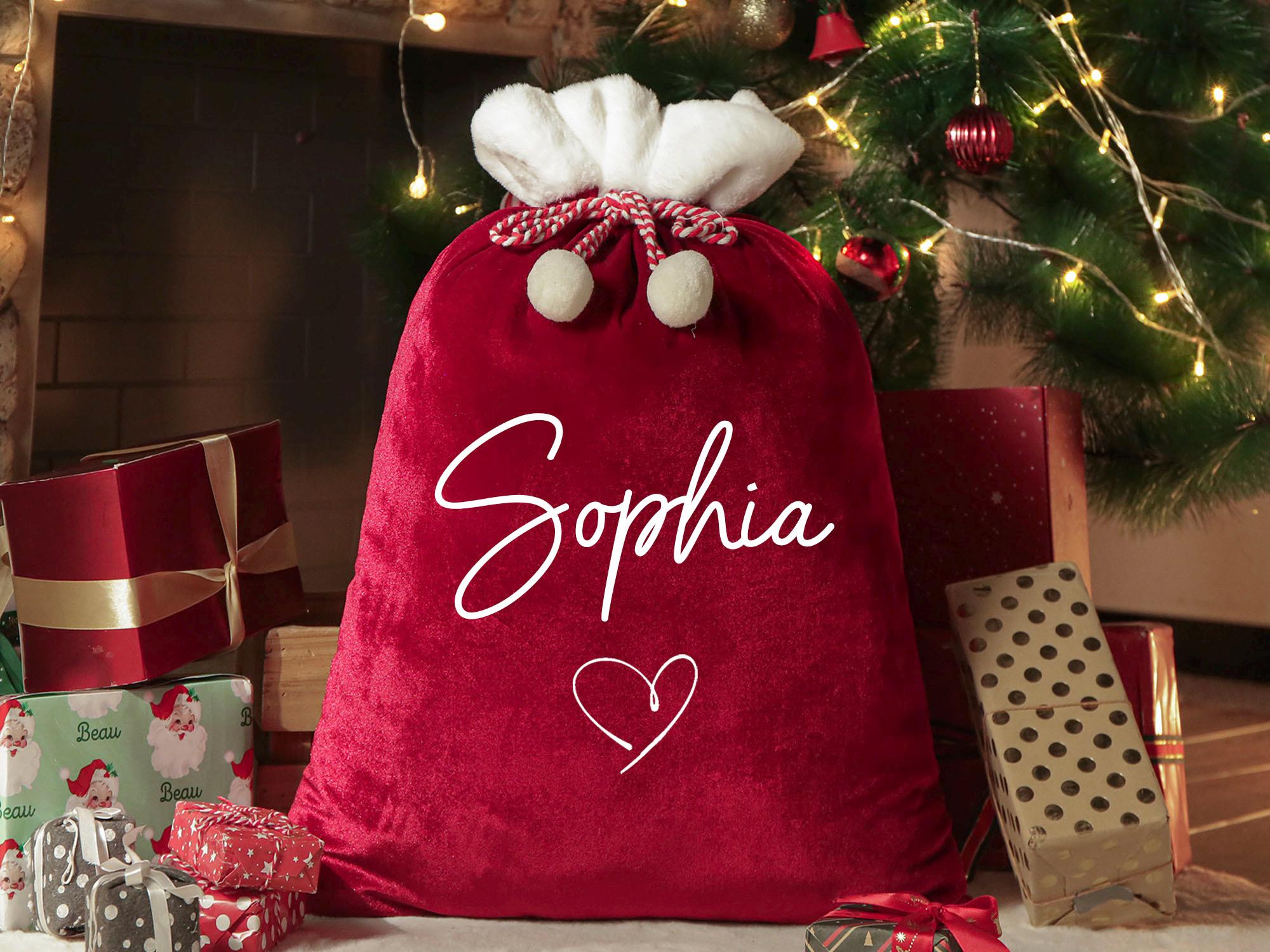2024 Large Santa Sack,Christmas Gift Bag,Christmas Stocking Sack,Santa Bag with Name,Christmas bag,Holiday gift bag,Santa Bag,Gift for Kids