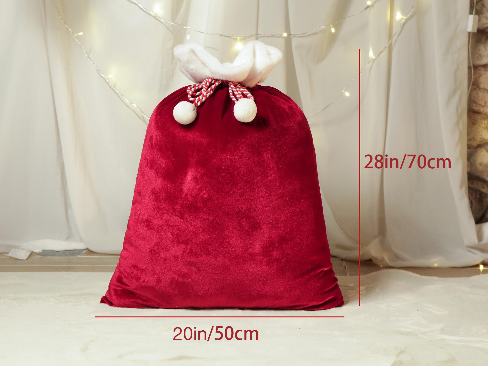 2024 Large Santa Sack,Christmas Gift Bag,Christmas Stocking Sack,Santa Bag with Name,Christmas bag,Holiday gift bag,Santa Bag,Gift for Kids