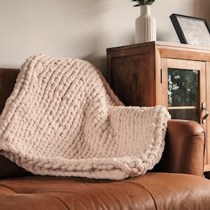Handmade Chunky Knit Blanket