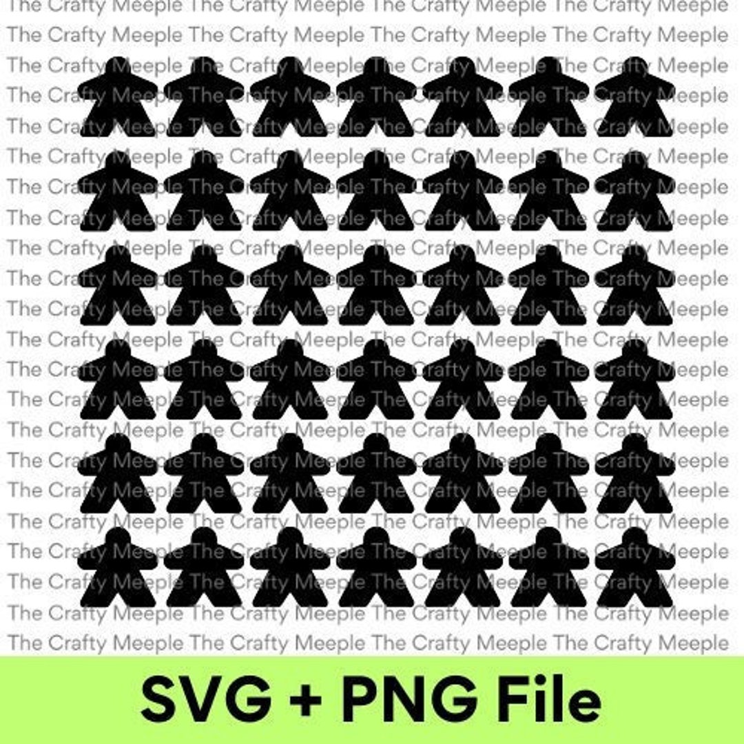 Board Game SVG, Meeples SVG, Meeple Army, Board Game Digital File ...