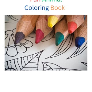 Cute Animal Coloring Book for Kids - 10 Printable pages PDF Download