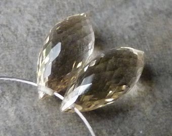 AAA - Scapolite Faceted Briolette Chandelier Beads - 5x11mm - Matched Pair