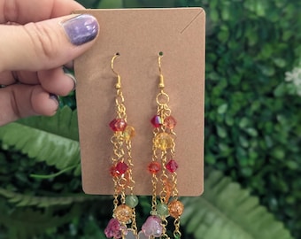 Autumn Flower Dangles