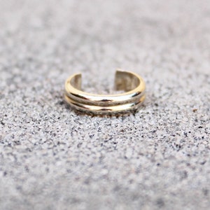 Ear Cuff - Ear Wrap - Double Band Design Sterling Silver Ear Cuff - Sterling Ear Band - Non Pierced