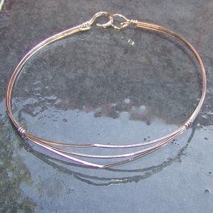 Sterling Bracelet - Silver Bangle - Delicate Sterling Silver Wirewrapped Bracelet - Sterling Silver Wire - Teen Jewelry - Gift For Her bild 9