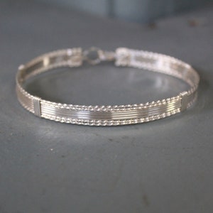 Pulsera envuelta en alambre de plata de ley brazalete de alambre de plata pulsera apilable regalo de cumpleaños regalo para su TTSSSSTT imagen 8