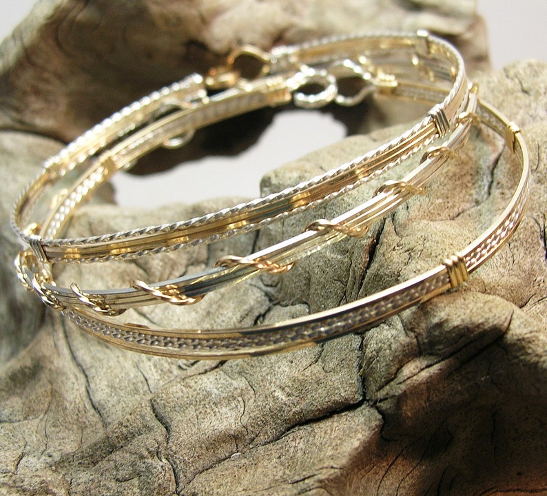 Mesh Classic Two Tone Bracelet
