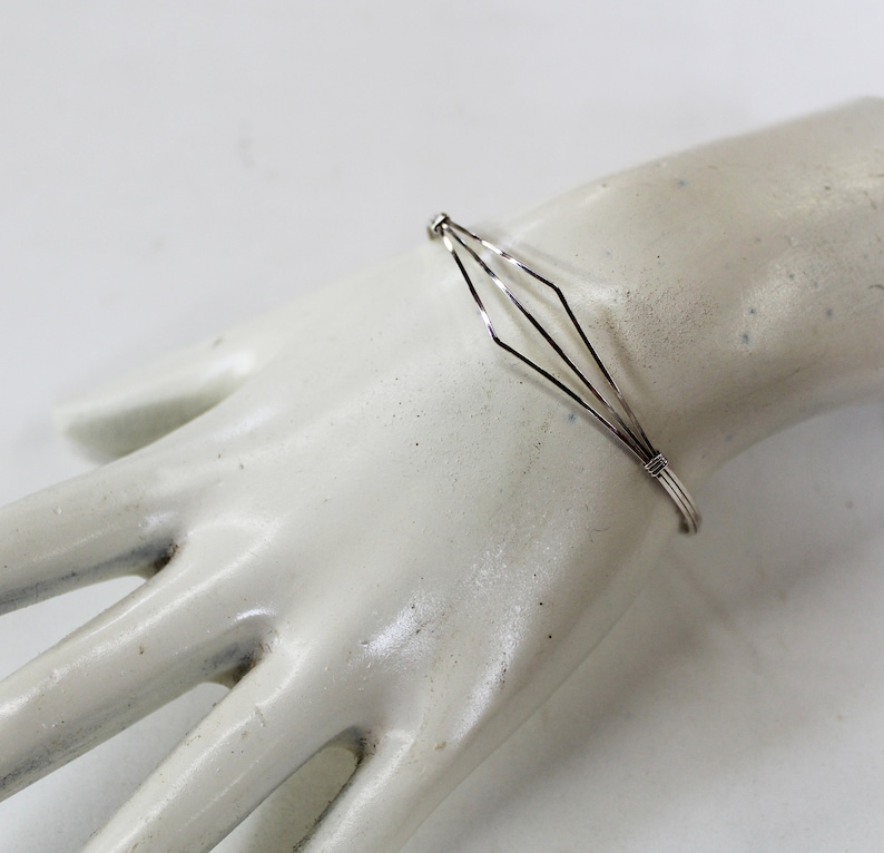 Sterling Bracelet - Silver Bangle - Delicate Sterling Silver Wirewrapped Bracelet - Sterling Silver Wire - Teen Jewelry - Gift For Her bild 6