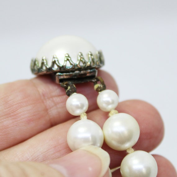 Vintage Faux Pearl Choker - Double Strand Pearls … - image 7