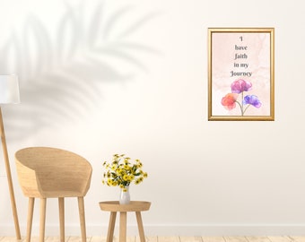 Impresiones digitales Citas inspiradoras Afirmaciones positivas Atención plena Amor propio Crecimiento Mentalidad Salud mental Decoración de arte de pared imprimible
