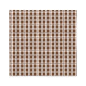 Hawaiian Brown Palaka Pattern Premium Pillow Case, Local Hawaii Home Decor, Bedroom, House Warming, Gift for Her, Him, Polyester, 3 Sizes