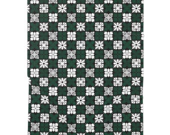 Manta para bebé con patrón de edredón hawaiano, regalo hawaiano para niño, recién nacido, baby shower, mamá, keiki, decoración de guardería, verde