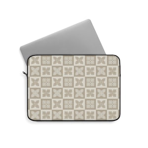 Hawaiian Quilt Palaka Checker Laptop Sleeve Case, Gift for Her, College Student, School, Office Work, Macbook Pro, 12&quot;, 13&quot;, 15&quot;