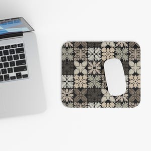 Hawaiian Quilt Pattern Mouse Pad, Local Hawaii Gift, Quilted Design, Home, Desk, Office Decor, For Her, For Him