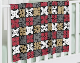 Manta para bebé con diseño de equipo de fútbol hawaiano, regalo hawaiano para niño, recién nacido, baby shower, mamá, keiki y decoración infantil.