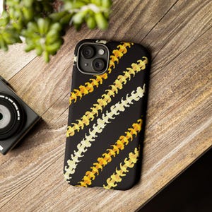 Hawaiian Puakenikeni Flower Lei Strands Phone Tough Case - Local Hawaii Floral Design, Gift, iPhone Pro Max, Galaxy, Pixel